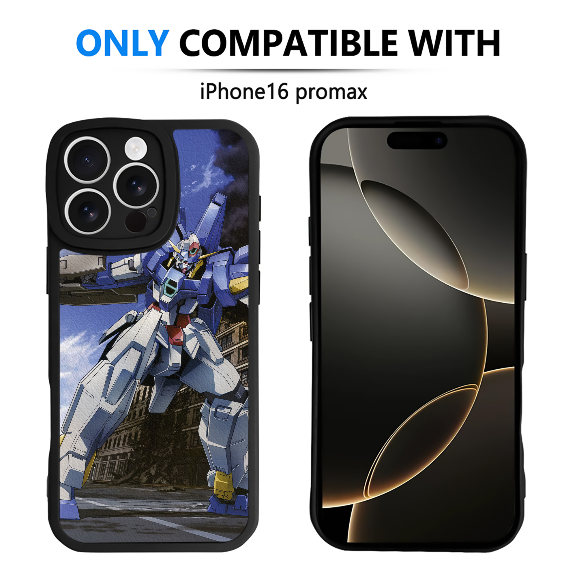 （画像用） 機動戦士ガンダム Mobile Suit Gundam 【iPhone 16シリーズ対応】シリコンスマホケース（レザー調） 材質：シリコン